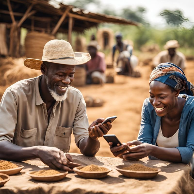 African farmer using Gets Easy